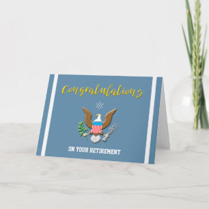 Emblem der militärischen Luftwaffe für die Zurückb Karte