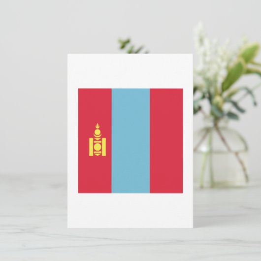 Emblem der Mongolei Karte (Stehend Vorderseite)