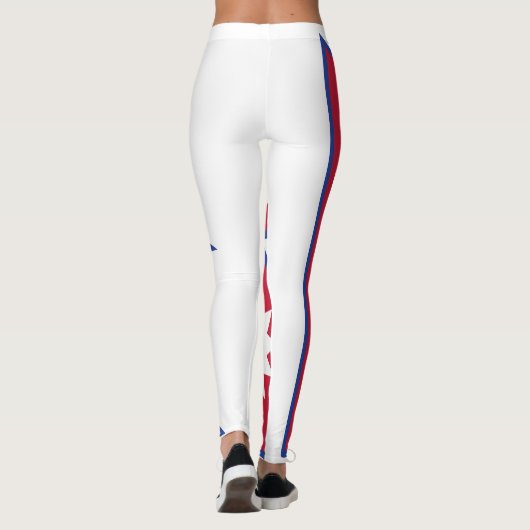 Emblem der Nepal-Flagge Leggings (Rückseite)