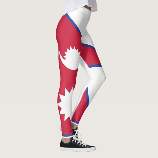 Emblem der Nepal-Flagge Leggings (Rechts)