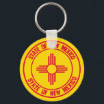 Emblem der neuen Mexiko-Runde Schlüsselanhänger<br><div class="desc">Emblem der neuen Mexiko-Runde</div>