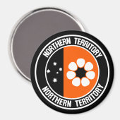 Emblem der Nördlichen Territorialrunde Magnet (Vorderseite/Rückseite)
