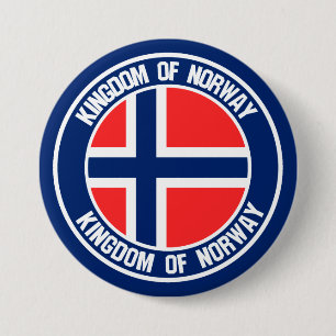 Emblem der Norwegen-Runde Button