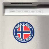 Emblem der Norwegen-Runde Magnet (In Situ (Geschirrspüler))