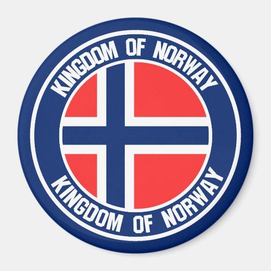 Emblem der Norwegen-Runde Magnet (Vorne)