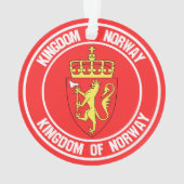 Emblem der Norwegen-Runde Ornament (Rückseite)