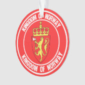 Emblem der Norwegen-Runde Ornament (Vorderseite)