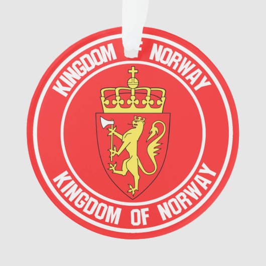 Emblem der Norwegen-Runde Ornament (Vorderseite)
