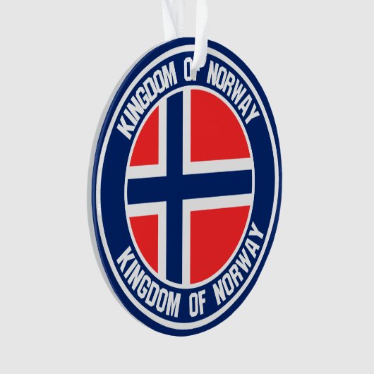 Emblem der Norwegen-Runde Ornament (Vorderseite)