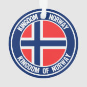 Emblem der Norwegen-Runde Ornament (Rückseite)