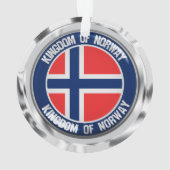 Emblem der Norwegen-Runde Ornament (Rückseite)