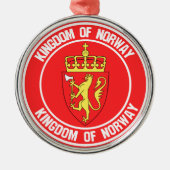 Emblem der Norwegen-Runde Ornament Aus Metall (Vorne)