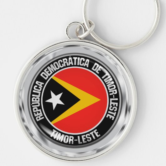 Emblem der Ost-Timor-Runde Schlüsselanhänger (Vorne)