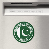 Emblem der pakistanischen Runde Magnet (In Situ (Geschirrspüler))