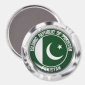 Emblem der pakistanischen Runde Magnet (Vorderseite/Rückseite)