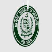 Emblem der pakistanischen Runde Ornament (Vorderseite)