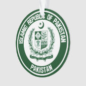 Emblem der pakistanischen Runde Ornament (Vorderseite)
