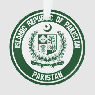 Emblem der pakistanischen Runde Ornament