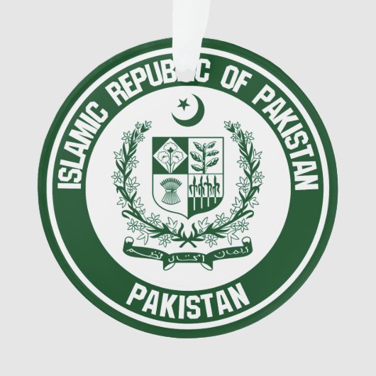Emblem der pakistanischen Runde Ornament (Vorderseite)