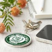 Emblem der pakistanischen Runde Schlüsselanhänger (Seite)