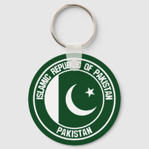 Emblem der pakistanischen Runde Schlüsselanhänger