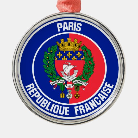 Emblem der Pariser Runde Ornament Aus Metall (Vorne)