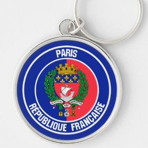 Emblem der Pariser Runde Schlüsselanhänger