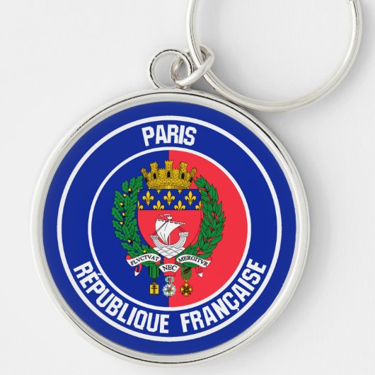 Emblem der Pariser Runde Schlüsselanhänger (Vorne)