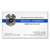 Emblem der Polizeiabteilung für die Anwendung des  Magnetische Visitenkarte (Vorderseite)