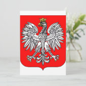 Emblem der polnischen Einladungen (Stehend Vorderseite)