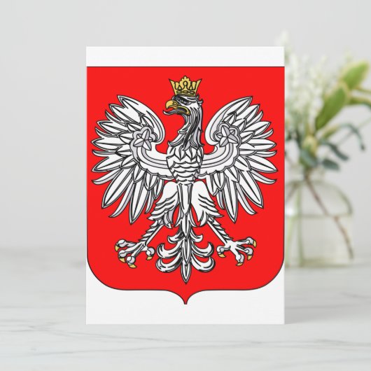 Emblem der polnischen Einladungen (Stehend Vorderseite)