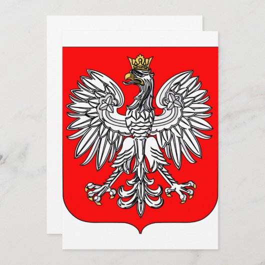 Emblem der polnischen Einladungen (Vorne/Hinten)