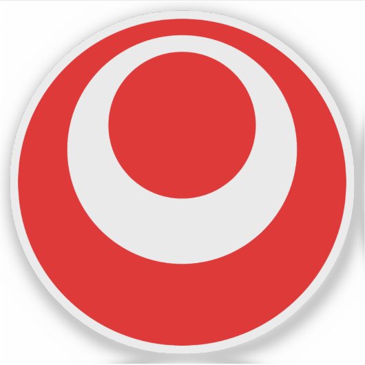 Emblem der Präfektur Okinawa, Japan Aufkleber (Vorderseite)