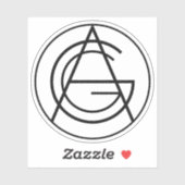 Emblem der Regierung Algeriens (1962) Aufkleber (Blatt)