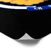 Emblem der Republik Korea Poster (Ecke)