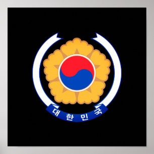 Emblem der Republik Korea Poster