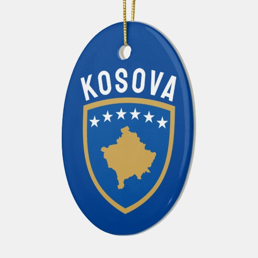Emblem der Republik Kosovo Keramik Ornament (Links)