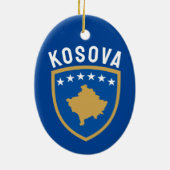 Emblem der Republik Kosovo Keramik Ornament (Hinten)