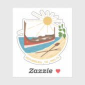 Emblem der Republik Malta (1975-1988) Aufkleber (Blatt)