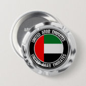 Emblem der Runde der Vereinigten Arabischen Emirat Button (Vorne & Hinten)