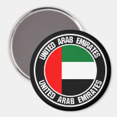 Emblem der Runde der Vereinigten Arabischen Emirat Magnet (Vorderseite/Rückseite)