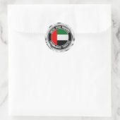 Emblem der Runde der Vereinigten Arabischen Emirat Runder Aufkleber (Tasche)