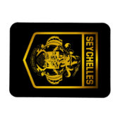 Emblem der Seychellen Magnet (Horizontal)