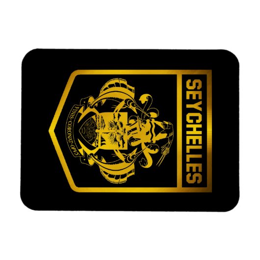 Emblem der Seychellen Magnet (Horizontal)
