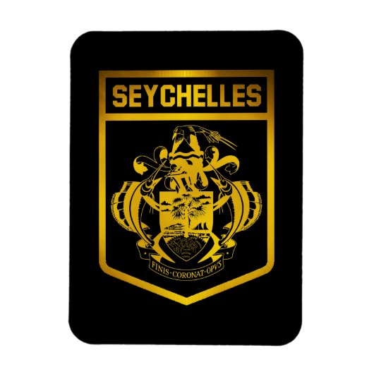 Emblem der Seychellen Magnet (Vertikal)