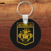 Emblem der Seychellen Schlüsselanhänger (Vorderseite)