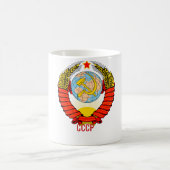 Emblem der sowjetischen Gewerkschaft mit CCCP Kaffeetasse (Mittel)