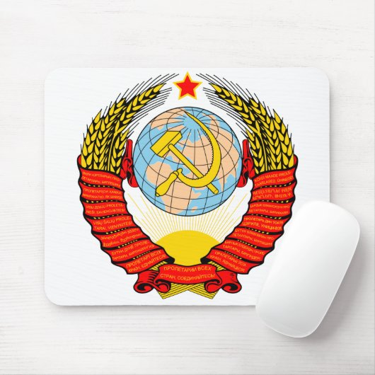 Emblem der sowjetischen Gewerkschaft Mousepad (Mit Mouse)