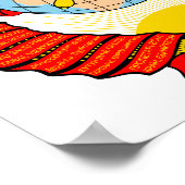 Emblem der sowjetischen Gewerkschaft Poster (Ecke)