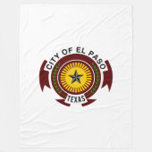 Emblem der Stadt El Paso, Texas Fleece Blanket (Vorderseite)